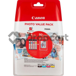 Canon CLI-581XL 4-pack met fotopapier zwart en kleur