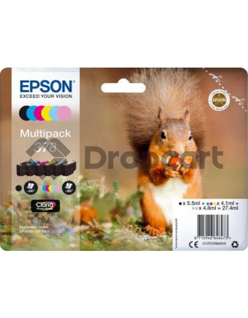 Epson 378 Multipack zwart en kleur