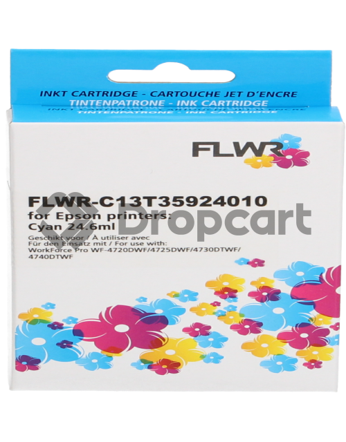 FLWR Epson 35XL cyaan (Huismerk)