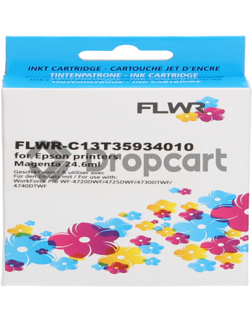 FLWR FLWR Epson 35XL magenta (Huismerk)