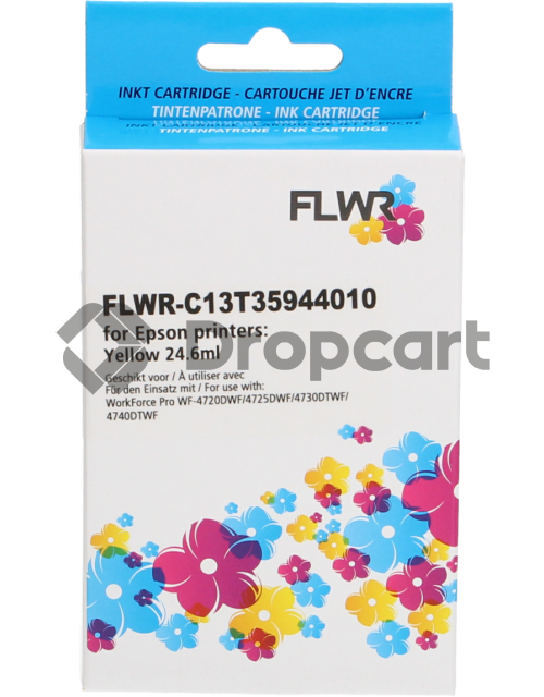 FLWR FLWR Epson 35XL cyaan (Huismerk)