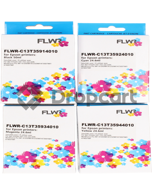 FLWR FLWR Epson 35XL zwart en kleur (Huismerk)