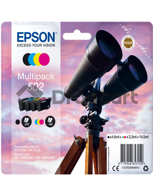 Epson 502 Multipack zwart en kleur