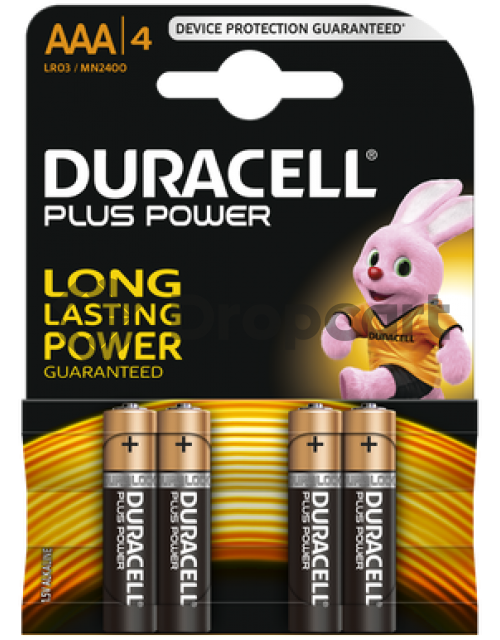 Duracell AAA Plus Power 100% 4-pack