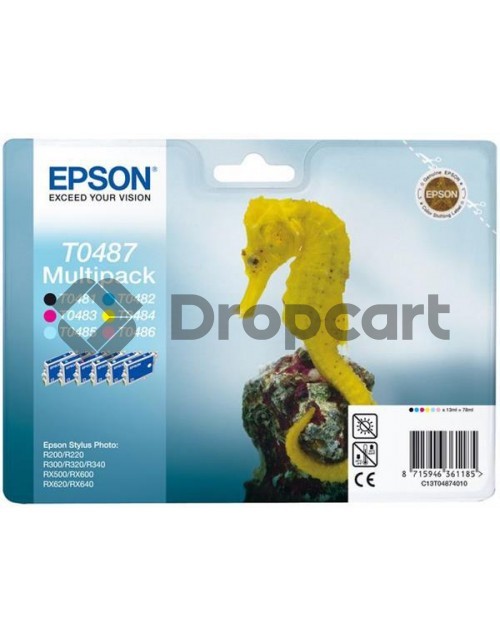 Epson T0487 multipack zwart en kleur