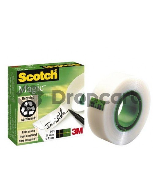 Scotch magic 810 onzichtbare plakband 19x32,9 mm transparant