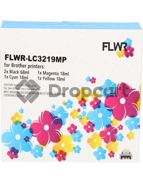 FLWR Brother LC-3219 Multipack zwart en kleur (Huismerk)