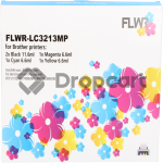 FLWR Brother LC-3213 Multipack zwart en kleur (Huismerk)