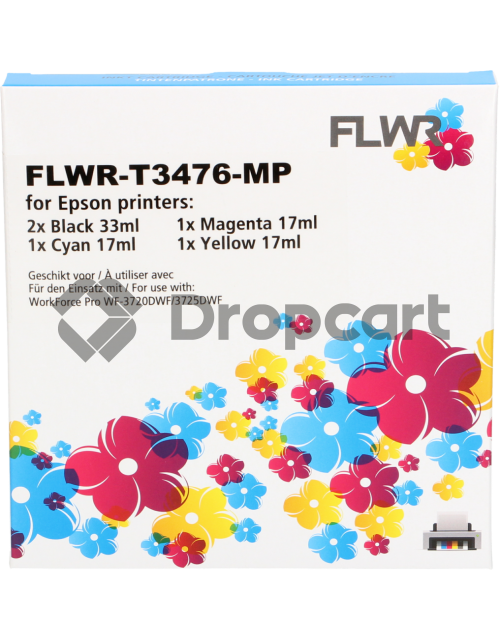 FLWR Epson 34XL Multipack zwart en kleur (Huismerk)