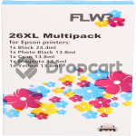 FLWR Epson 26XL Multipack zwart en kleur (Huismerk)