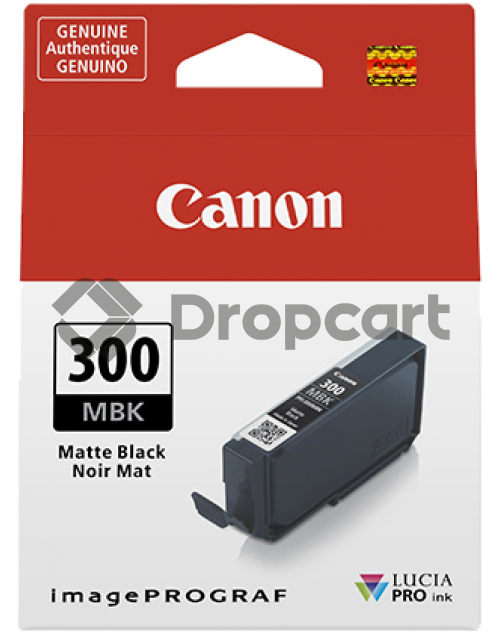 Canon PFI-300MBK mat zwart