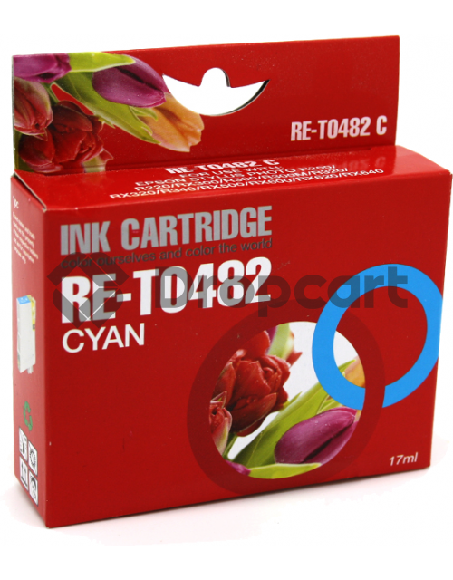 Epson T0482 cyaan (Huismerk)