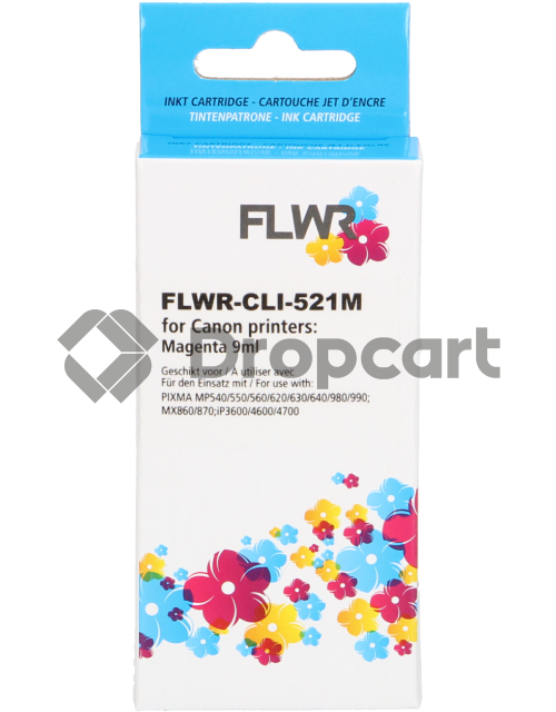 FLWR Canon CLI-521M magenta (Huismerk)