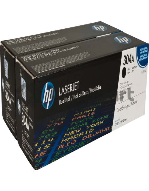 HP 304A Dual Pack zwart