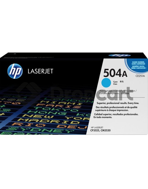 HP 504A toner cyaan