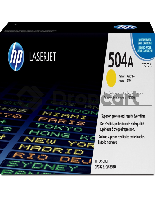 HP 504A toner geel