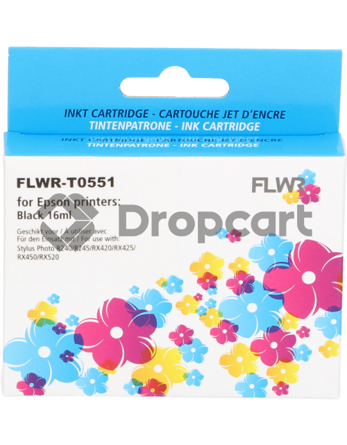 FLWR Epson T0551 zwart (Huismerk)