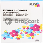 FLWR Brother LC-970 - LC-1000 Multipack zwart en kleur (Huismerk)