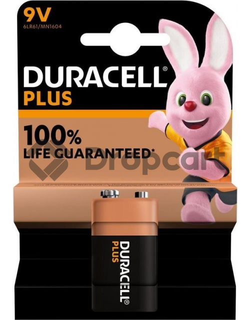 Duracell 9V Plus Power 100%