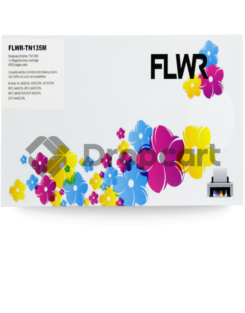 FLWR Brother TN-135M magenta (Huismerk)