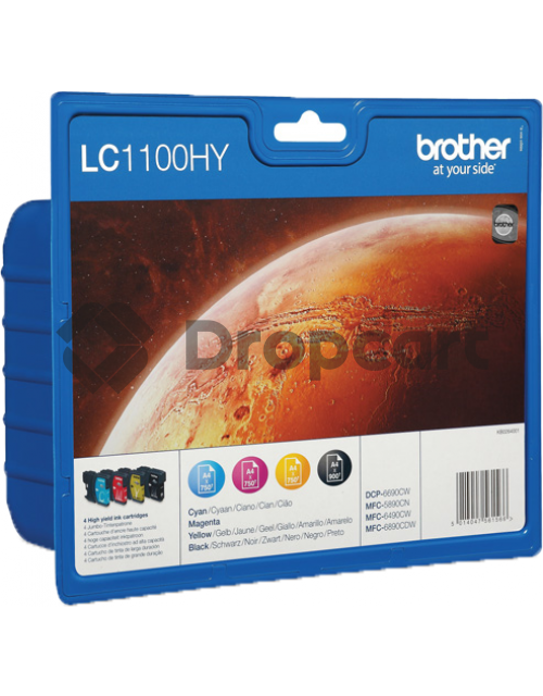 Brother LC-1100HY Multipack zwart en kleur