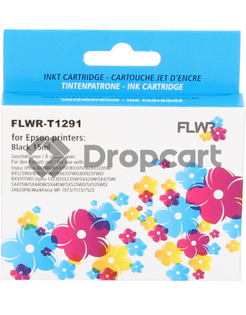 FLWR Epson T1291 zwart (Huismerk)