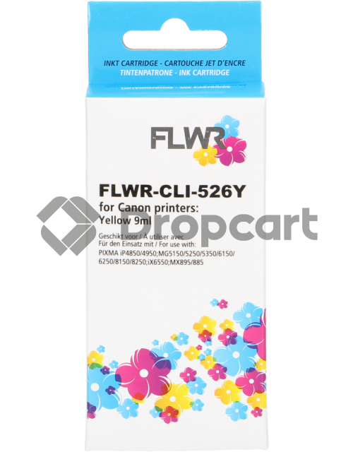 FLWR Canon CLI-526Y geel (Huismerk)