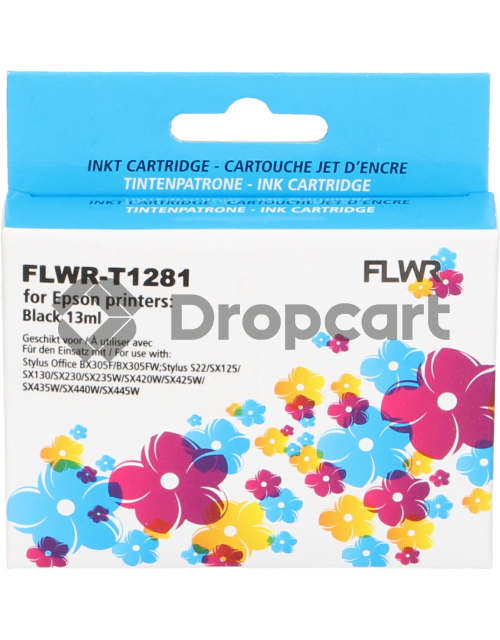 FLWR Epson T1281 zwart (Huismerk)