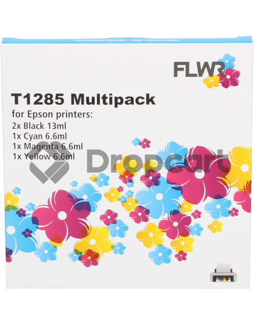 FLWR FLWR Epson T1285 Multipack zwart en kleur (Huismerk)