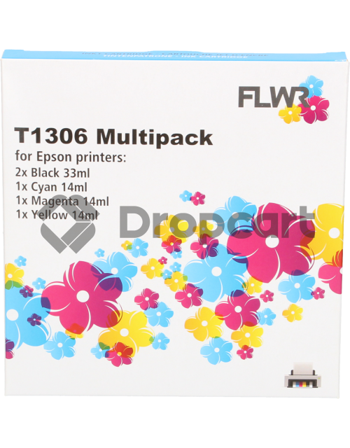 FLWR Epson T1306 Multipack zwart en kleur (Huismerk)