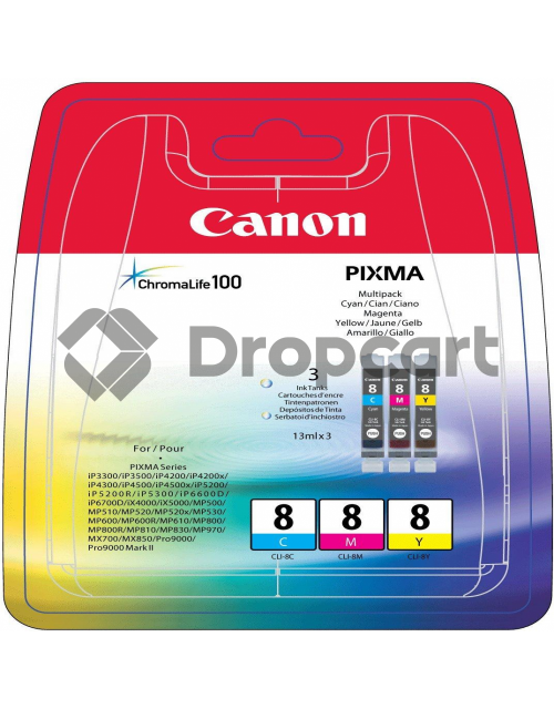 Canon CLI-8 Color pack kleur