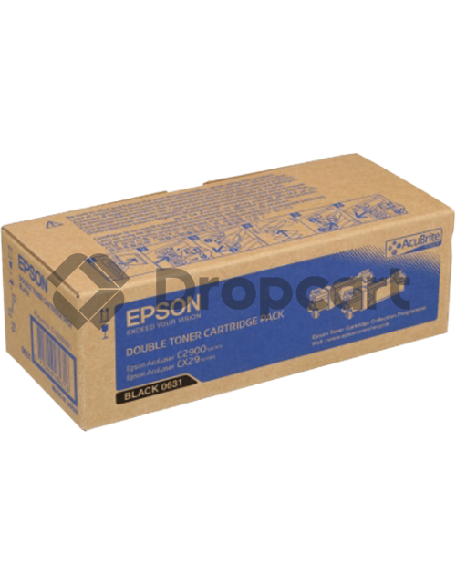 Epson C2900 twinpack zwart