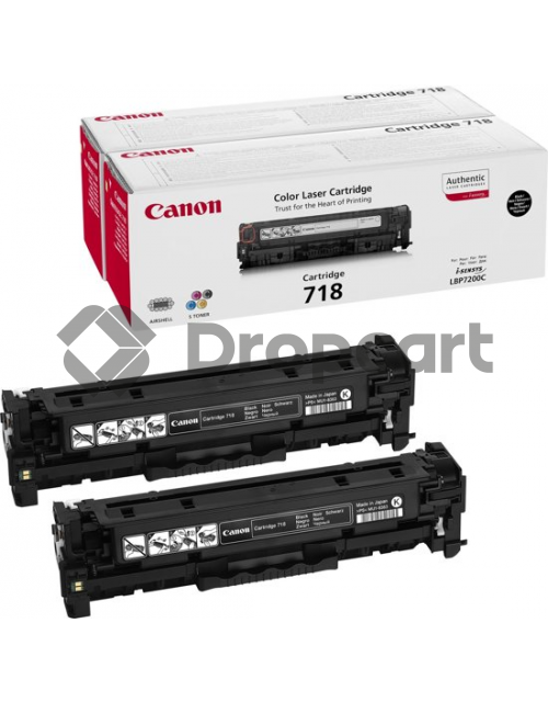 Canon 718 Duopack zwart