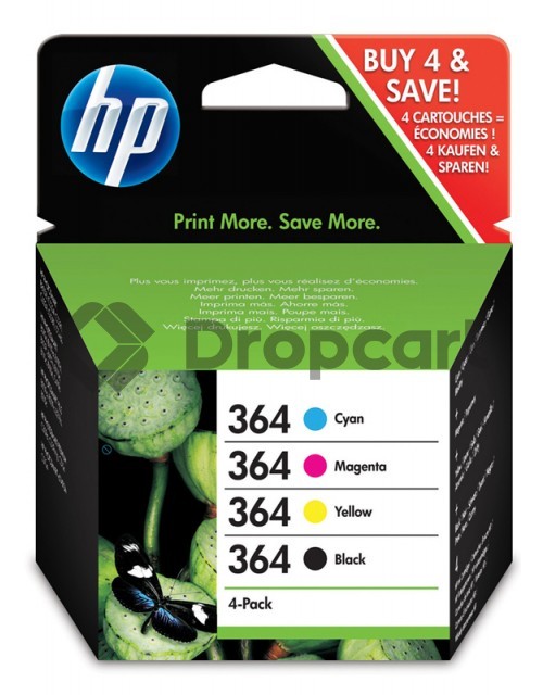 HP 364 Multipack zwart en kleur