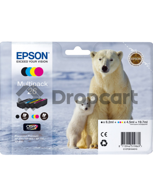 Epson 26 Multipack zwart en kleur