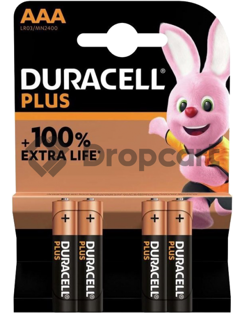 Duracell AAA Plus Power 100% 4-pack