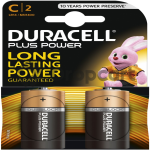 Duracell C Plus 100% 2-Pack