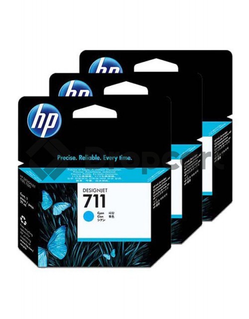 HP 711 3-pack cyaan