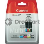 Canon CLI-551 4-Pack zwart en kleur