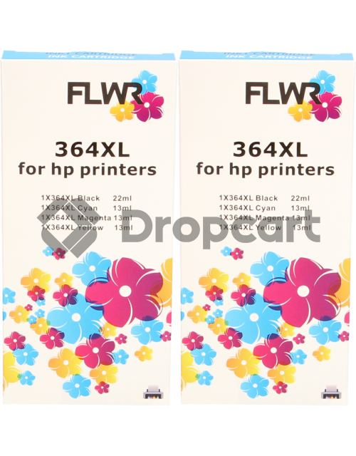 FLWR FLWR HP (2X) 364XL Multipack zwart en kleur (Huismerk)