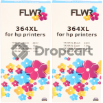 FLWR FLWR HP (2X) 364XL Multipack zwart en kleur (Huismerk)