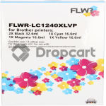 FLWR FLWR Brother LC-1240XL Multipack zwart en kleur (Huismerk)