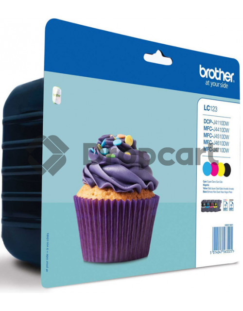 Brother LC-123 Value-pack zwart en kleur