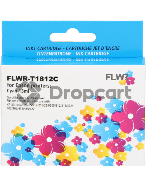 FLWR FLWR Epson 18XL cyaan (Huismerk)