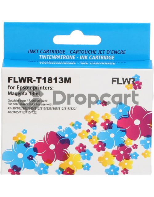 FLWR FLWR Epson 18XL magenta (Huismerk)