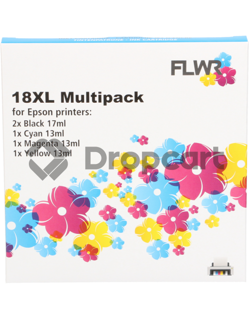 FLWR Epson 18XL Multipack zwart en kleur (Huismerk)