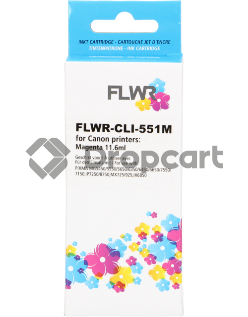 FLWR Canon CLI-551XL magenta (Huismerk)