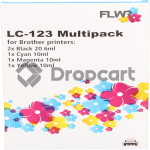 FLWR Brother LC-123 Multipack zwart en kleur (Huismerk)