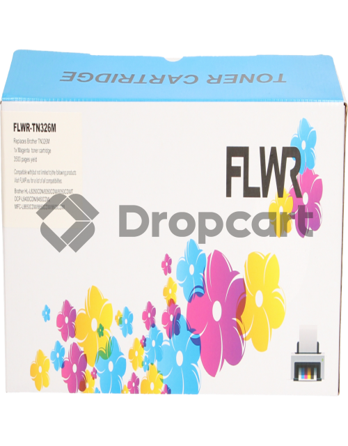 FLWR FLWR Brother TN-326M magenta (Huismerk)