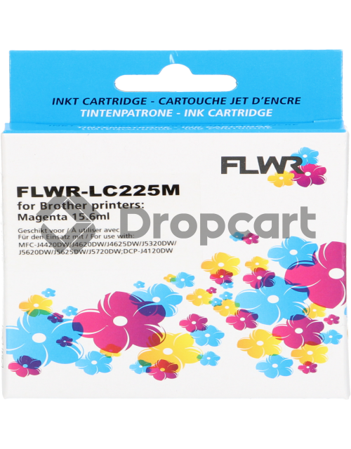 FLWR Brother LC-225XLM magenta (Huismerk)